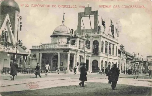 AK / Ansichtskarte Exposition Bruxelles 1910 Avenue des Concessions