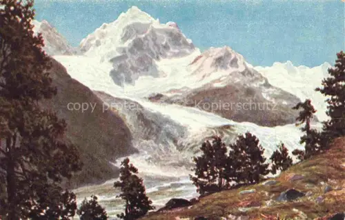 AK / Ansichtskarte STEINER L. Kuenstlerkarte Gebirge Piz Roseg Engadin