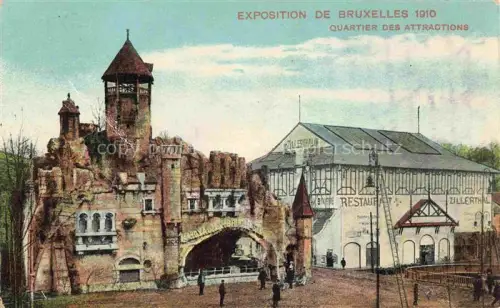 AK / Ansichtskarte Exposition Bruxelles 1910 Quartier des attractions 