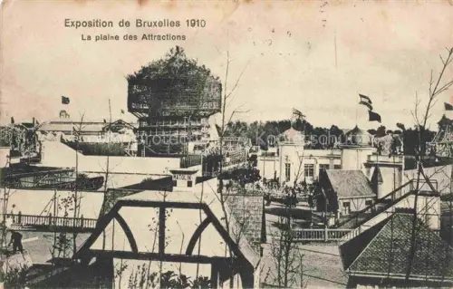 AK / Ansichtskarte Exposition Bruxelles 1910 La plaine des Attractions