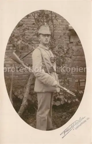 AK / Ansichtskarte Lichterfelde STEGLITZ-ZEHLENDORF BERLIN Garde Schuetzen Bataillon Bajonnett Feldstecher