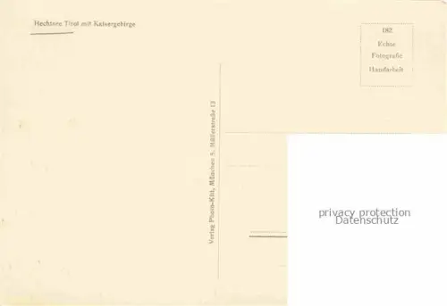 AK / Ansichtskarte Hechtsee Kufstein Tirol AT mit Kaisergebirge Bootspartie