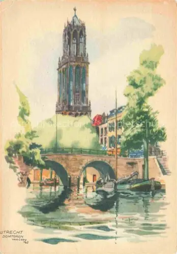 AK / Ansichtskarte UTRECHT NL Domtoren Illustration