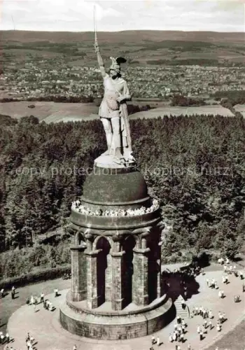AK / Ansichtskarte Hermannsdenkmal Detmold Lippe NRW Fliegeraufnahme
