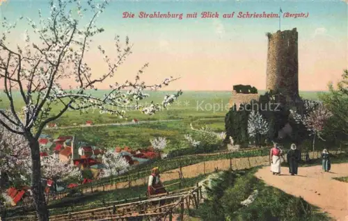 AK / Ansichtskarte Schriesheim Die Strahlenburg Panorama