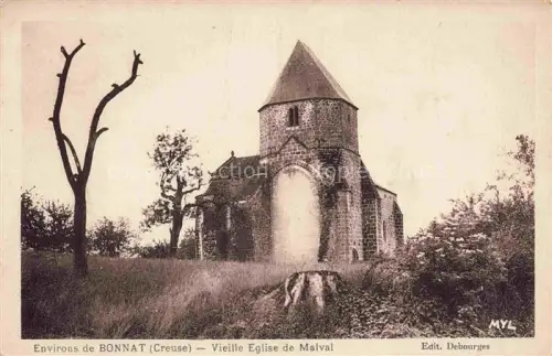 AK / Ansichtskarte Bonnat Gueret 23 Creuse Vieille Eglise de Malval