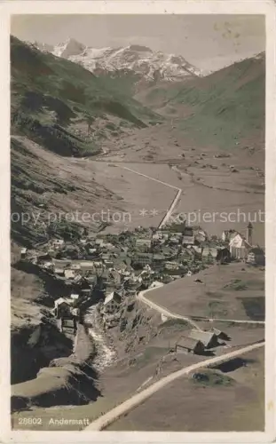 AK / Ansichtskarte Andermatt UR Fliegeraufnahme