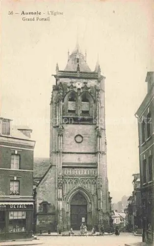AK / Ansichtskarte Aumale DIEPPE 76 Seine-Maritime Eglise Grand Portail