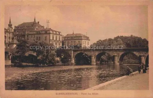 AK / Ansichtskarte Sarreguemines 57 Moselle Pont des Allies