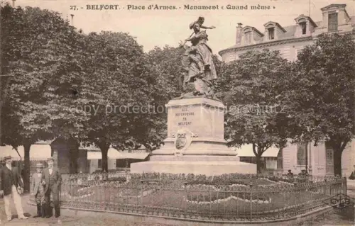 AK / Ansichtskarte BELFORT 90 Place d'Armes Monument Quand meme