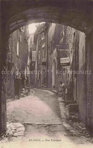 AK / Ansichtskarte St Paul  GRAssE 06 Alpes-Maritimes Rue Principale