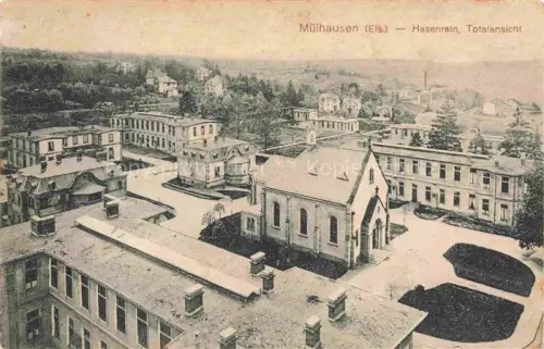 AK / Ansichtskarte MULHOUSE Muehlhausen 68 Alsace Hasenrain Eglise Hôpital vue d'ensemble