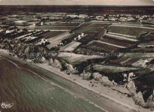 AK / Ansichtskarte La Bernerie-en-Retz Saint-Nazaire 44 Loire-Atlantique La Plage de Crève-Coeur vue aérienne