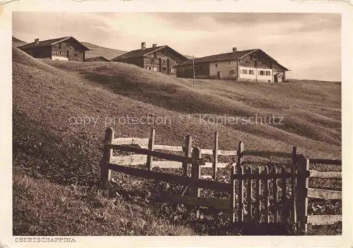 AK / Ansichtskarte Obertschappina Ober-Tschappina GR Panorama Bauernhoefe
