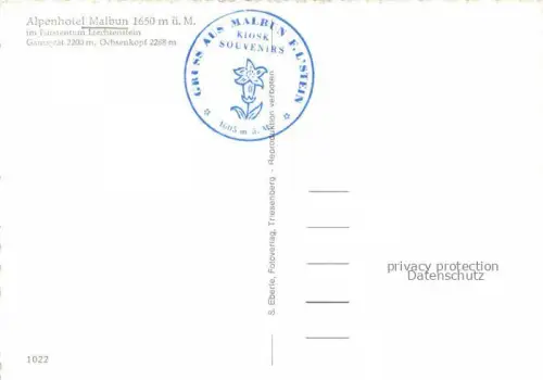 AK / Ansichtskarte Malbun Triesenberg Liechtenstein Panorama mit Alpenhotel