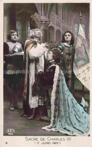 AK / Ansichtskarte Adel France Frankreich Monarchie Sacre de Charles VII 
