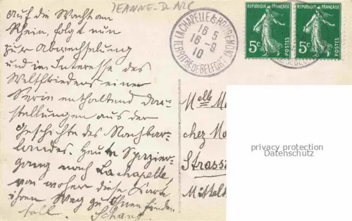 AK / Ansichtskarte JEANNE d ARC Rouen Orleans Quitte son Pere 