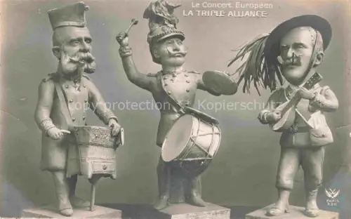 AK / Ansichtskarte Wilhelm II Adel Preussen Monarchie le Concert Europeen la Tariple Alliance 