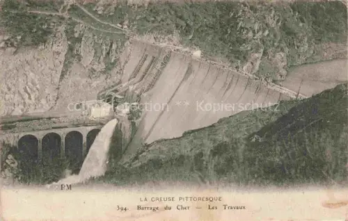 AK / Ansichtskarte La Creuse 70 Haute-Saone Barrage du Cher Les Travaux