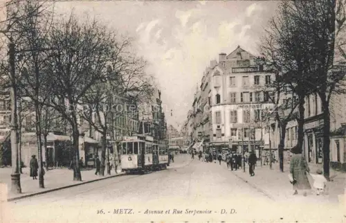 AK / Ansichtskarte METZ  57 Moselle Avenue et Rue Serpenoise
