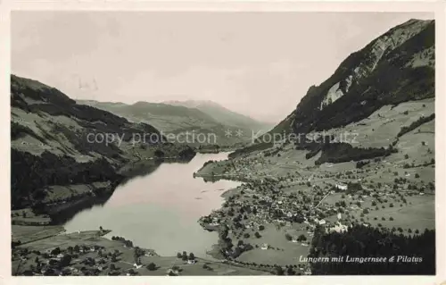 AK / Ansichtskarte Lungernsee Lungern Obwalden OW mit Pilatus