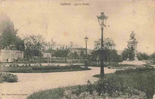 AK / Ansichtskarte Gannat Vichy 03 Allier Jardin Public