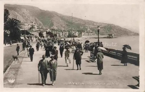 AK / Ansichtskarte MENTON 06 Alpes-Maritimes Promenade du Midi