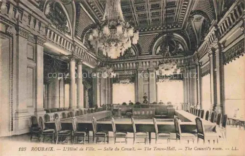 AK / Ansichtskarte ROUBAIX 59 Nord Hotel de Ville Salle du Conseil 