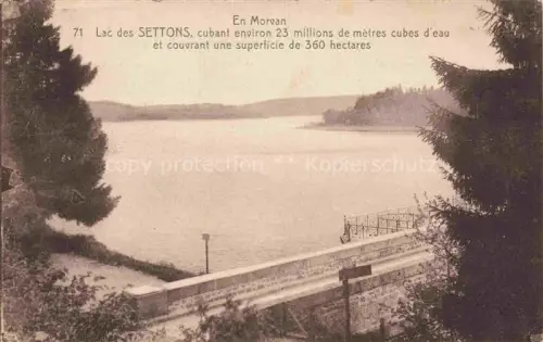 AK / Ansichtskarte Settons Les Lac des Settons et couvrant une superficie