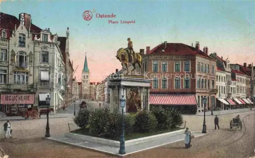 AK / Ansichtskarte OSTENDE Oostende West-Vlaanderen Belgie Place Leopold