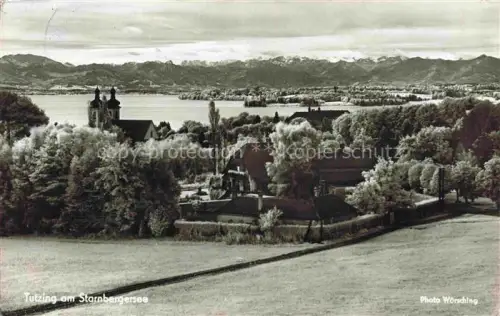 AK / Ansichtskarte Tutzing Starnberger See Bayern Panorama