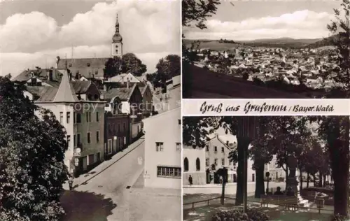 AK / Ansichtskarte Grafenau Niederbayern Ortspartie Panorama Park