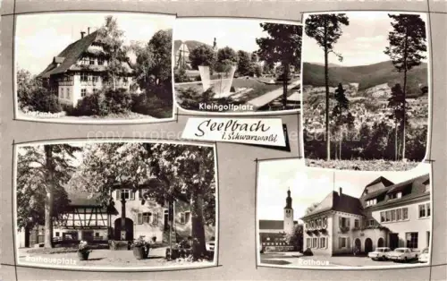 AK / Ansichtskarte Seelbach Schutter Lahr Schwarzwald BW Tretenhof Kleingolf Panorama Rathausplatz Rathaus
