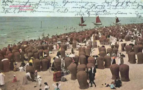 AK / Ansichtskarte SCHEVENINGEN Den Haag Zuid-Holland NL Strandleven