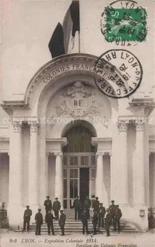 AK / Ansichtskarte Exposition Coloniale Lyon 1914 Pavillon des Colonies Francaises 