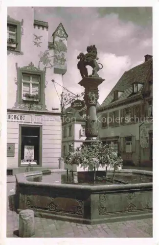 AK / Ansichtskarte OFFENBURG Offenbourg Loewenbrunnen