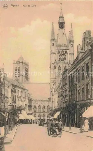AK / Ansichtskarte Ypres Ypern Ieper Belgie Rue de Lille