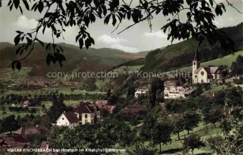 AK / Ansichtskarte Fischerbach Haslach Kinzigtal BW Panorama Gasthaus zum Schlossberg