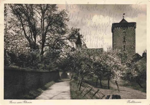 AK / Ansichtskarte Zons Rhein Zollturm