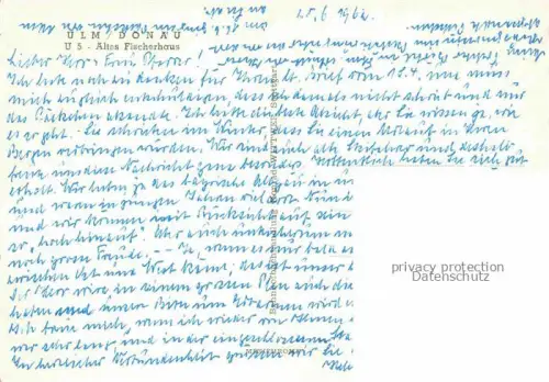 AK / Ansichtskarte ULM  Donau Altes Fischerhaus
