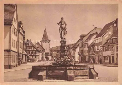 AK / Ansichtskarte Gengenbach Hauptstrasse Brunnen