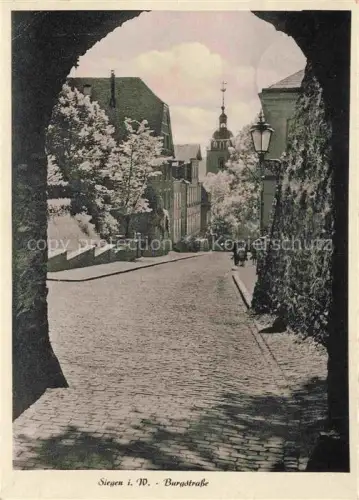 AK / Ansichtskarte SIEGEN  Westfalen NRW Burgstrasse