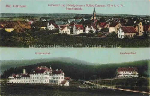 AK / Ansichtskarte Bad Duerrheim BW Panorama Kindersolbad Landessolbad
