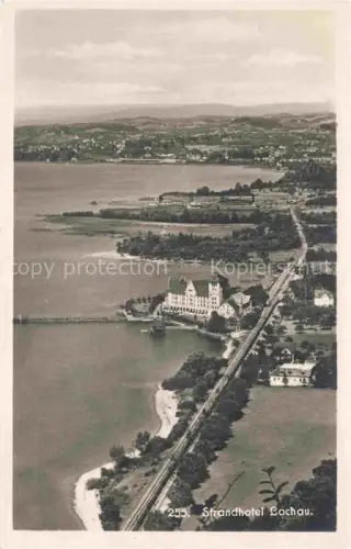 AK / Ansichtskarte Lochau Vorarlberg Strandhotel Fliegeraufnahme
