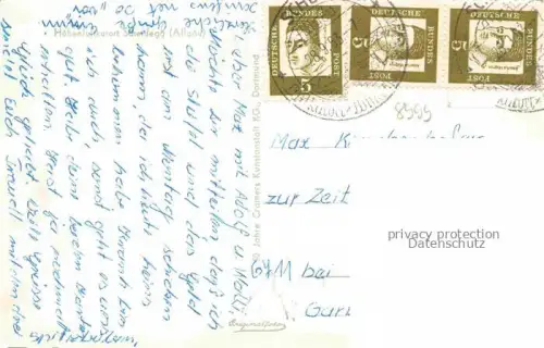 AK / Ansichtskarte Scheidegg Allgaeu Bayern Teilansicht mit Kirche