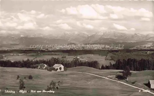 AK / Ansichtskarte Scheidegg Allgaeu Bayern Blick vom Blasenberg