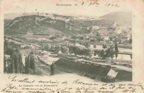 AK / Ansichtskarte BESANCON-LES BAINS 25 Doubs Vue générale et la citadelle vue de Beauregard