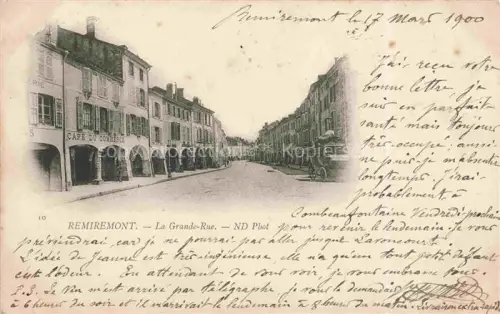 AK / Ansichtskarte Remiremont Romberg Epinal 88 Vosges La Grande Rue