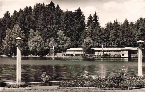 AK / Ansichtskarte Lindenberg Allgaeu Waldsee Strandbad