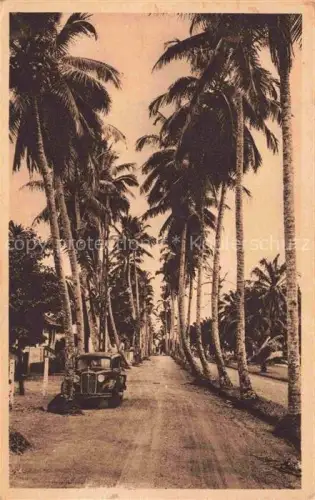 AK / Ansichtskarte Douala Bonalembe Cameroun Kamerun Allee des Cocotiers